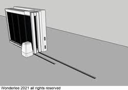 Silvery DIY Automatic Gate Opener Hardware Τηλεσκοπική Συρόμενη Πόρτα