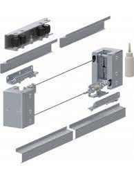Silvery DIY Automatic Gate Opener Hardware Τηλεσκοπική Συρόμενη Πόρτα