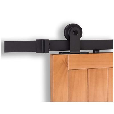 Αξεσουάρ Barn Door 8,8 Ft Μοντέρνο χρυσό Σετ τροχιάς πόρτας με λουράκι