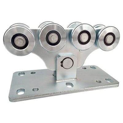 cantilever χάλυβα 68mm γαλβανισμένη κύλινδροι μέση γλιστρώντας ρόδα μεταφορών πυλών