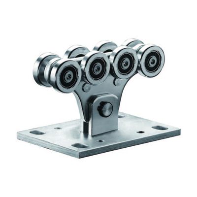 cantilever χάλυβα 48mm γαλβανισμένη κύλινδροι μέση γλιστρώντας ρόδα μεταφορών πυλών