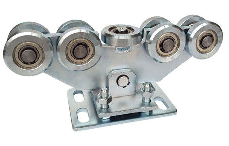 Cantilever 68mm ασημένια γαλβανισμένη εξάρτηση 9 πυλών φρακτών πιάτο καθορισμού μεταφορών ροδών