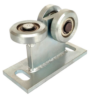 cantilever χάλυβα 68mm ρόδα 3 κυλίνδρων πυλών φωτογραφικών διαφανειών άσπρος ψευδάργυρος μεταφορών ροδών
