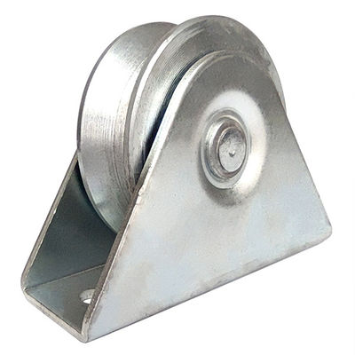 η γλιστρώντας ρόδα πυλών αυλακιού 4inch 100mm β με τα διπλά ρουλεμάν υποστηριγμάτων γαλβάνισε το χάλυβα