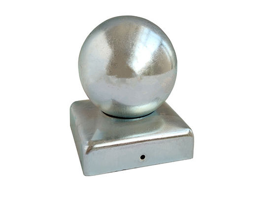 100x100 10cmx10cm Finial γύρω από τα μετα καλύμματα σφαιρών μετάλλων σιδήρου για το φράκτη