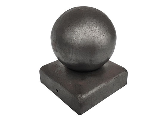 100x100 10cmx10cm Finial γύρω από τα μετα καλύμματα σφαιρών μετάλλων σιδήρου για το φράκτη