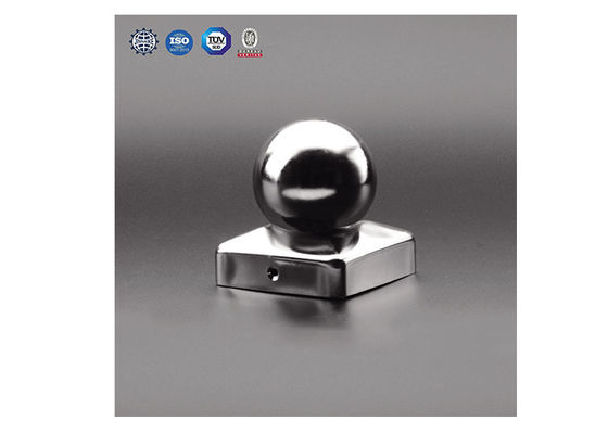 100x100 10cmx10cm Finial γύρω από τα μετα καλύμματα σφαιρών μετάλλων σιδήρου για το φράκτη