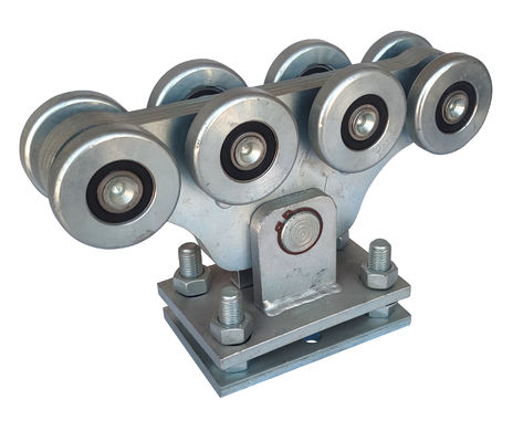 8 Cantilever κυλίνδρων μέσος διευθετήσιμος 68mm άσπρος ψευδάργυρος ροδών πυλών