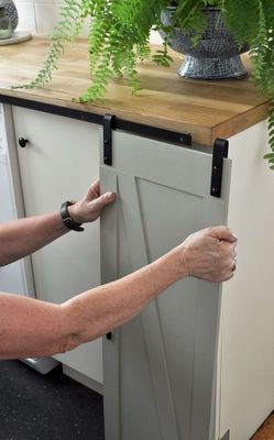6 FT στερεά εξάρτηση υλικού πορτών σιταποθηκών χάλυβα μίνι για τις διπλές ξύλινες πόρτες επίπλων